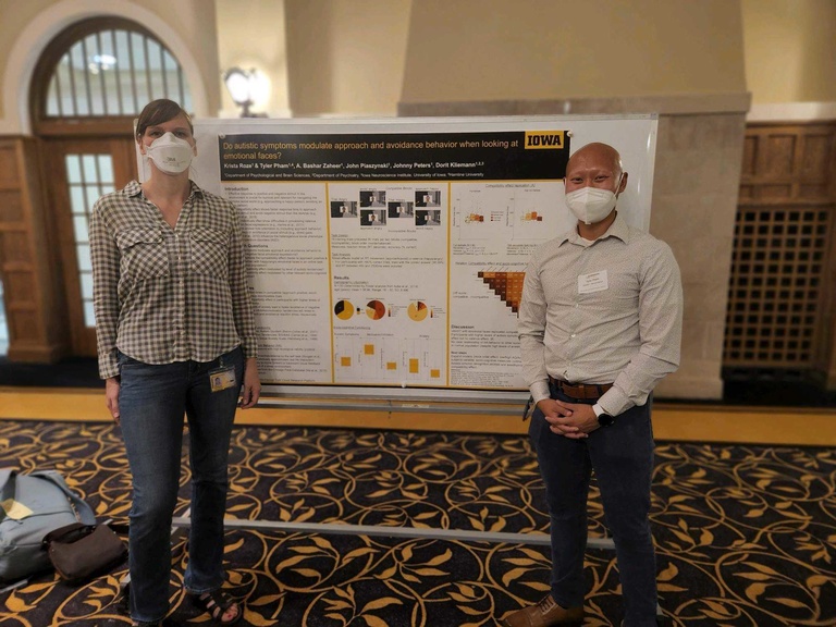 Dorit and Tyler with research poster